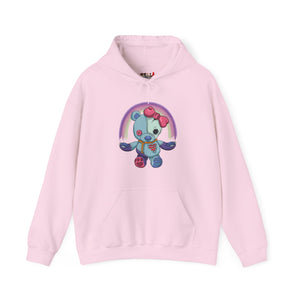 Rainbow Missing Eye Teddy Bear Hoodie