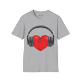 Heart Music Unisex Softstyle T-Shirt