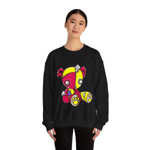 Red Yellow Patches Teddy Bear Sweatshirt