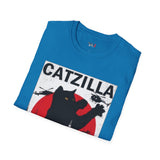 Catzilla Funny T Shirt Relatable Meme Tee Sarcastic Humor Graphic Shirt