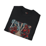 Dueling Samurai Warriors Japanese Samurai T Shirt, Asian Graphic Tee, Bushido Warrior Shirt