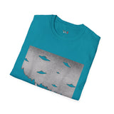 Cat Invasion Selfie Alien T Shirt for Men/Women, Funny UFO Shirt, Sci Fi Graphic Tee