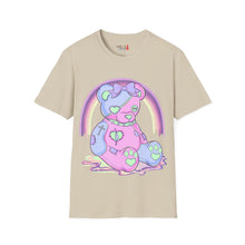 Load image into Gallery viewer, Pastel Pink &amp; Blue Teddy Bear T-shirt
