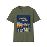The Truth Is Out There Vintage Alien T Shirt, Retro UFO Graphic Tee, Space Streetwear Shirt