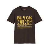 Black King Unisex Softstyle T-Shirt