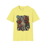 Dueling Samurai Warriors Japanese Samurai T Shirt, Asian Graphic Tee, Bushido Warrior Shirt