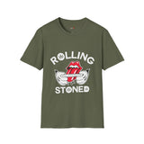 Rolling Stoned Funny Weed T Shirt, Cannabis Graphic Tee, 420 Stoner Shirt