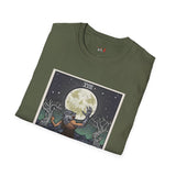 The Moon XVIII Tarot Card T Shirt, Mystic Graphic Tee, Spiritual Shirt