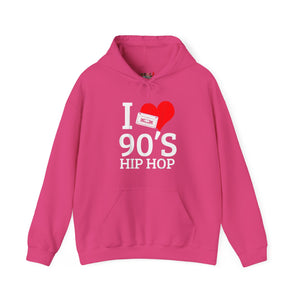 I Love 90's Hip Hop Heavy Blend Unisex Hoodie