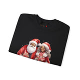 Black Santa 12 Unisex Heavy Blend™ Crewneck Sweatshirt