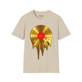 Melting Gold Record Unisex Softstyle T-Shirt