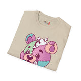 Patchy Knifed Bear Unisex Softstyle T-Shirt