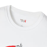 Red Moon Rising Japanese Samurai T Shirt, Asian Graphic Tee, Bushido Warrior Shirt