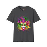 Mardi Gras Watercolor Mask Unisex Softstyle T-Shirt