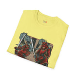 Dueling Samurai Warriors Japanese Samurai T Shirt, Asian Graphic Tee, Bushido Warrior Shirt