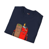 Blunt & Lighter Homies for Life Funny Weed T Shirt, Cannabis Graphic Tee, 420 Stoner Shirt