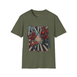 Dueling Samurai Warriors Japanese Samurai T Shirt, Asian Graphic Tee, Bushido Warrior Shirt