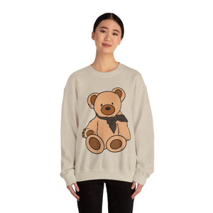 Brown Scarf Teddy Bear Sweatshirt