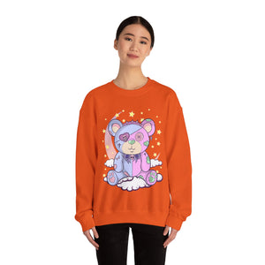 Pink Blue Pastel Teddy Bear Sweatshirt