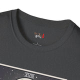 The Moon XVIII Tarot Card T Shirt, Mystic Graphic Tee, Spiritual Shirt