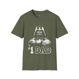 Number 1 Dad in the Galaxy Retro Space T Shirt, Vintage Sci Fi Graphic Tee, Galaxy Shirt