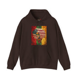 Afro American Queen Heavy Blend Unisex Hoodie