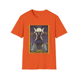 XVIII The Moon Goddess Hecate Tarot Card T Shirt, Mystic Graphic Tee, Spiritual Shirt