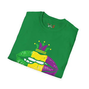 Mardi Gras Lips Unisex Softstyle T-Shirt