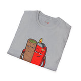 Blunt & Lighter Homies for Life Funny Weed T Shirt, Cannabis Graphic Tee, 420 Stoner Shirt