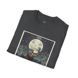 The Moon XVIII Tarot Card T Shirt, Mystic Graphic Tee, Spiritual Shirt