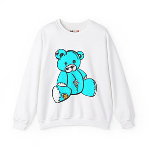 Missing Button Eye Teddy Bear Sweatshirt