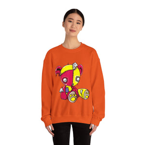 Red Yellow Patches Teddy Bear Sweatshirt