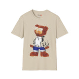 Cool Drippy Bear Unisex Softstyle T-Shirt