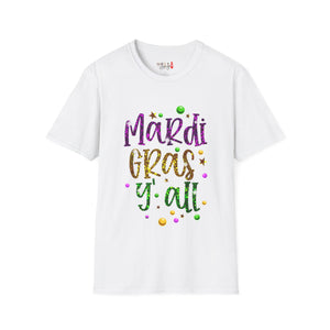 Mardi Gras Y'all Unisex Softstyle T-Shirt