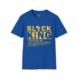 Black King Unisex Softstyle T-Shirt