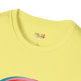 Neon Glitch Alien T Shirt for Men/Women, Funny UFO Shirt, Sci Fi Graphic Tee