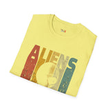 Aliens Don't Believe in You Either Vintage Alien T Shirt, Retro UFO Graphic Tee, Space Streetwear Shirt