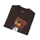 Cool Drippy Bear Unisex Softstyle T-Shirt