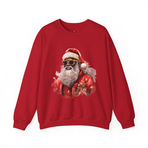 Black Santa Unisex Heavy Blend™ Crewneck Sweatshirt