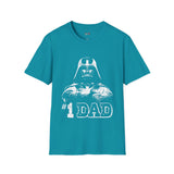 Number 1 Dad in the Galaxy Retro Space T Shirt, Vintage Sci Fi Graphic Tee, Galaxy Shirt