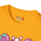 Patchy Knifed Bear Unisex Softstyle T-Shirt