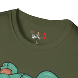 Evil Patched Teddy Bear Unisex Softstyle T-Shirt