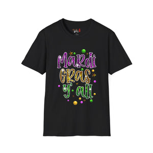 Mardi Gras Y'all Unisex Softstyle T-Shirt