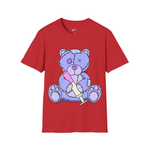 Purple Syringe Teddy Bear T-shirt