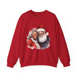 Black Santa 10 Unisex Heavy Blend™ Crewneck Sweatshirt