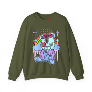 Stitched Eyes Teddy Bear Sweatshirt