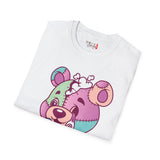 Patchy Knifed Bear Unisex Softstyle T-Shirt