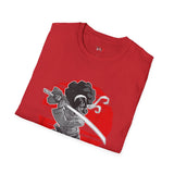 Afro Samurai Queen Japanese Samurai T Shirt, Asian Graphic Tee, Bushido Warrior Shirt