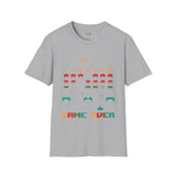 Game Over Vintage Alien T Shirt, Retro UFO Graphic Tee, Space Streetwear Shirt