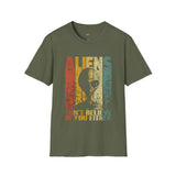 Aliens Don't Believe in You Either Vintage Alien T Shirt, Retro UFO Graphic Tee, Space Streetwear Shirt